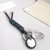 Modedesigner nyckelringälskare bilnyckel spänne lyx läder handgjorda karabiner nyckelringar för män kvinnliga väskor hänge nyckelbrev