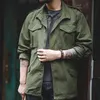Men's Jackets Maden M65 For Men Army Green Oversize Denim Jacket Military Vintage Casual Windbreaker Solid Coat Clothes Retro Loose 220927
