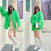 Womens Fur Faux HJQJLJLS Fashion Women Boho Fluffy Coat Female Long Sleeve Orange Pink Jacket Candy Color Festival Clothes 220927