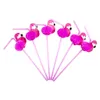 Flamingo Pineapple Straws Beach Tropical Birthday Party Decorations