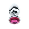 Nxy Sex Anal Toys Plug Anal en métal Plug Anal en acier inoxydable avec bijoux Plug Anal en cristal coloré perle anale adultes jouets sexuels pour femmes jeu adulte 1119