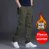 Hommes Pantalon Cargo Casual Multi Poches Militaire Grande Taille Tactique Hommes Outwear Droite Hiver Pantalon 220927