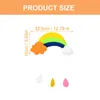 Decorative Figurines Cloud Raindrop Pendant Cloth Hanging Kids Room Decor