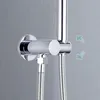 Other Faucets Showers Accs Solid Brass Shower Head Holder Handheld Shower Spray Bracket Wall Screw Mount Hand Bidet Sprayer Holder Show Accessories Chrome 220927