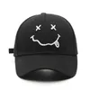 Boll Caps Sleckton % Cotton Baseball Cap för kvinnor och män mode broderade smiley visir cap pojkar flickor avslappnade snapback hattar unisex t220923