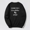 Sweats à capuche Les femmes vont être papa maman oncle tante grand-père grand-mère swetshirts de grossesse Annonce de famille Gift à manches longues