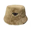 Bucket Hat Plush Triangle Mark Autumn And Winter Casual Hat Korean Style Versatile Face Slimming Warm Bucket Hat9014317