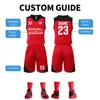 Abbigliamento da palestra Maglie da basket da maschile all'ingrosso Plus size Basketball colorato uni 220812