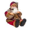 Julleksakstillbeh￶r Xmas -Yanta Santa Claus Sitting Big Doll Tyg Kid Toys Gift Decorations For Home Table Ornament 220924