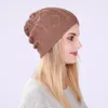 Beanieskull Caps Warm Soft Beanies Hat Lady Apring Autumn Inverno Solid Geométrico de malha casual para 220927