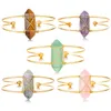 Bangle Natural Quartz Stone Healing Crystal Bracelet Hexagonal Wrapped Bangles For Womens Girls Ladies