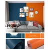 Wallpapers Bright Orange Wallpaper Macaron Solid Color Clear Surface Nordic Style Simple Plain Fashion Background Wal