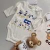 Luxury Designer Newborn Baby Girl Boy Rompers Clothes Infant Girls Letter bear Print long short sleeve Jumpsuits Onesie Bodysuit more style Jumpsuits tops 2022