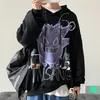 Sudaderas con capucha para hombres Sudaderas Hombre Hip Hop Otoño Invierno Casual Insano Imprimir Tops con capucha Niño Manga larga Jerseys sueltos Ropa Outerwears 220924