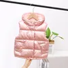 Waistcoat Girls Boys Baby's Kids Down Vest Waistcoat Cute Warm Plus Thicken Winter Autumn Outdoor Jacket Cardigan Children's Clothes 220927