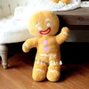 Christmas Toy Supplies 10-60cm Cartoon Cute Gingerbread Man Plush Toys Pendant Stuffed Baby Appease Doll Biscuits Pillow Reindeer for Kids Gift 220924