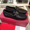 Zapatos de guisantes para hombres de cuero negocios brit￡nicos brit￡nicos aliviables transpirables tallas de zapatillas de conducci￳n perezosa 38-45