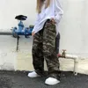 Women's Pants Capris Camouflage Casual Pants Women Spring Hip Hop Harajuku Straight Trousers Couples Loose Unisex Cargo All-match Basic Bottoms Chic T220926