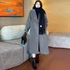 معاطف الخندق النسائي معطف سميك أزياء عرضية معطف من الصوف 2022 شتاء دافئ عالي الجودة من الصوف الصوف F534