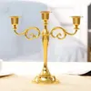 Candle Holders 3 Pcs Metal Candelabra Tall Holder Wedding Event Stand 26X27cm & 7X4x5cm 9X2.7Cm