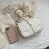 Akşam çantaları Basit küçük zincir omuz Kadınlar için taş desen elçi çantası vintage flep bayanlar crossbody kare deri çantalar