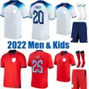 2022 İngiltere Futbol Forması Kane Sterling Rashford Henderson Grealish Mead Sancho Foden 23 23 Ev Away Üçüncü Milli Takım Futbol Gömlek Erkekler Çocuk Kiti Setleri