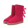 2022 femmes AUS classique neige bottes arc peluches col chaussures bottes femmes femmes court lridescen hiver neige botte filles dame