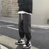 Erkek kot pantolon Japon retro hip hop şık serin moda dinamik gençler sokak kıyafetleri kpop basitçe öğrenciler çizim ins tüm eşleşme 220927