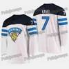 GLA THR 25 Toni Rajala 2019 IIHF Campeonato Mundial Oliwer Kaski Harri Pesonen Veli-Matti Savinainen Petteri Lindbohm Sakari Manninen Jerseys