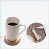 Mats Pads USB tasse chaude tasse à café tasse à maison table de bureau à la maison Table de la maison de thé à thé laitier Placemat Placemat Drop Livraison 2021 Garden Kitchen Dini Dharq