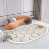 Carpets Modern Simplicity Carpet Living Room Ellipse Bedroom Decor Thickened Short Pile Study Floor Mats Large Area Rugs