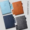 Note de notas A5 notebook 200 páginas Retro Planner Office Work Business Lear Leather Diary Supplies Stationery 220927