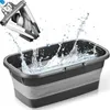 Mops Portable Foldable Bucket Solid Basin Tourism Outdoor Clean Fishing Promotion Camping Car Wash Mop Folding 220927