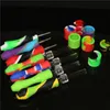 Smoking Silicone Nectar nector Mini Straw Water Pipes with Titanium Nail For Dab Rig Silicon bongs hand Pipe