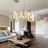 Pendant Lamps POst-Modern Stainless Steel LED Lights Luxury Drop Creative Crystal Living Room Dinning Bedroom Lamp