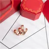 Crystal Diamond Rings Män Kvinnor Älskare Par Polerad Ring Gift Gold Silver Jewelry Circlet 4 Styles