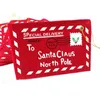 ديكورات عيد الميلاد 10pcs حرف الحلوى حقيبة حلوى إلى سانتا كلوز