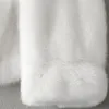 Kadın kürk sahte kürk lautaro kış kısa beyaz kalın sıcak sahte vinim kürk ceket kadın cepleri pist lüks kabarık tüylü ceket Kore moda 220927