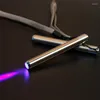 Aydınlatma Paslanmaz Çelik Mini Cep lambası LED 365/395 UV Torch Ultra Violet Marker Damin Algılama için Işık Pil