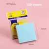 Opmerkingen 100 vellen 76 76 mm Sticky Notes Pads Posited Stationery Paper Stickers Geplaatst het Memo Notepad Notebook School Office Accessories 220927