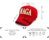 Nya Trump Maga Baseball Party Hats 3D broderade 2024 Kampanjhatt