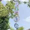 Декоративные фигурки Ветровые спиннер из нержавеющей стали 3D вращающийся звонок для домашнего декора Эстетическое садовое украшение.