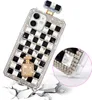 Luxury 3D Bling parfymflaskfodral för iPhone 15 14 13 12 11 XR 7 8 Elegant Glitter Full Diamond Crystal Rhinestone med remskyddsskydd