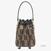 Bolsos de noche Mini bolso de cubo Bolso de mano Bolsos cruzados Bolsos de hombro Mujeres Flor vieja Lona Cuero Estampado floral Metal Hardware Lette