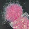 Nail Glitter 50g / Sac Aurora Irisé Irrégulier Art Ultra-mince Bonbon Couleur Sirène Flake Scintillant Verre Papier Manucure Sequin V4