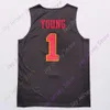 Mitch 2020 Nouveaux maillots NCAA USC Trojans 1 Nick Young College Basketball Jersey Noir Taille Jeune Adulte