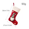 Poupée sans visage Bas à tricoter Grand Noël tricoté sans visage Santa Gnome Poupée Chaussettes Bonbons Sac Cadeau Décoration de Noël GWB15768