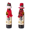 Wine Bottle Scarf Hat Set Christmas Creative Ornament Scarf Hats Two-piece Suit Hotel Restaurant Layout Christmas Decorations BBB15822