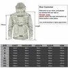 メンズジャケットMege Military Camouflage Fleece Tactical Jacket Men Waterproof SoftShell Windbreaker Winter Army Hooded Coat Hunt Closes220927