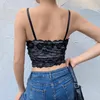 Débardeurs pour femmes 2022 Femmes Y2k Crop Tops Sling Camis Dentelle Floral Patchwork Doux E-Girl Bowknot Corset V Neck Tee Femme Lady Vêtements